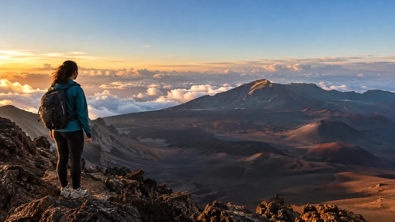 The volcanic landscape of Haleakalā’s summit district