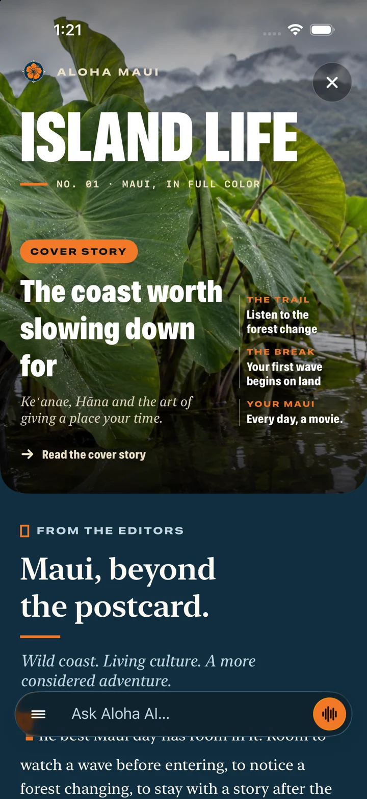 Island Life’s Maui magazine cover